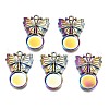Alloy Pendants Cabochon Settings PALLOY-N163-034-NR-1