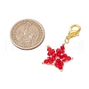 Handmade Glass Seed Beaded Pendant Decorations HJEW-MZ00204-3