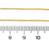 Adjustable Electroplate Brass Venetian Chain Necklaces MAK-L028-02G-3