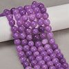 Dyed Natural Malaysia Jade Beads Strands G-G021-02C-05-5