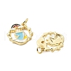 Brass Enamel Charms KK-L237-028G-01-2