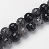 Natural Black Rutilated Quartz Beads Strands G-F362-07-13mm-1