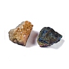 Electroplate Natural Quartz Geode Cornucopia Mineral Specimen DJEW-M014-02G-3