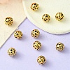 Tibetan Style Hollow Alloy Beads TIBEB-YW0001-11G-3