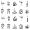 100Pcs 10 Styles Tibetan Style Alloy Pendants TIBEP-CJ0002-55-1