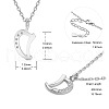 SHEGRACE Rhodium Plated 925 Sterling Silver Initial Pendant Necklaces JN900A-2
