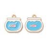 Alloy Enamel Pendants X-ENAM-O001-11C-G-1