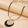 Double Disc Alloy Pendant Necklaces for Women FS-WGFADC7-01-1