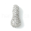 Rack Plating Brass Clear Cubic Zirconia Pendants KK-S378-01P-I-1