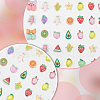 SOFPLATE Fruit Style Transparent & Opaque Resin Decoden Cabochons RESI-SP0001-10-6