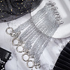 10Pcs 5 Style Butterfly with Skull Tibetan Style Alloy Boot Strap Chains FIND-AB00059-3