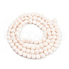 Opaque Solid Color Glass Beads Strands GLAA-N052-06-A06-2