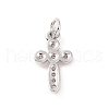 Brass Micro Pave Cubic Zirconia Charms KK-C012-41P-2