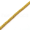 3 Strands Gold With Cotton Braided Rope OCOR-WH0073-10-2