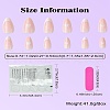 ABS Plastic Full Cover Press On False Nails DIY-CJC0006-12A-8