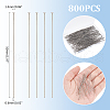 Unicraftale 800Pcs 304 Stainless Steel Flat Head Pins STAS-UN0058-94B-P-3