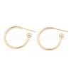 Brass Stud Earrings EJEW-L245-001LG-4