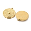 304 Stainless Steel Pendants STAS-L022-187G-2