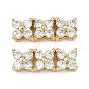 Eco-Friendly Brass Micro Pave Cubic Zirconia Rectangle Pendants ZIRC-M087-10G-NR-1-1