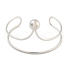 Non-Tarnish 304 Stainless Steel Cuff Bangles BJEW-P331-14P-2