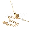 304 Stainless Steel and ABS Imitation Pearl Necklaces NJEW-JN05267-5