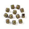 Plating Acrylic Beads OACR-N140-01G-P-1