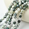 Natural Tree Agate Beads Strands G-K194-8mm-02-3