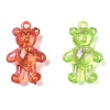 Electroplate Transparent UV Plating Acrylic Pendants OACR-I014-09-2