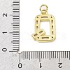 Brass Micro Pave Cubic Zirconia Pendants KK-V014-01G-17-3