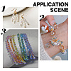ARRICRAFT 1200Pcs 6 Colors Baking Painted Transparent Glass Beads Strands DGLA-AR0001-13-7