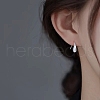 999 Fine Silver Teardeop Dangle Earrings EJEW-P296-29S-3