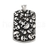 Retro 304 Stainless Steel Pendants STAS-I205-38AS-01-1