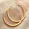 304 Stainless Steel Hoop Earrings EJEW-Z093-01G-01-3