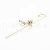 Panda with Bamboo Stud Earring EJEW-N099-007-NF-1