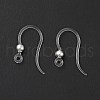Transparent Resin Earring Hooks RESI-G050-01S-2