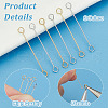   100Pcs 2 Colors Brass Eye Pins KK-PH0010-42-4