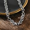 Non-Tarnish 304 Stainless Steel Rolo Chains Necklaces NJEW-F297-02P-1