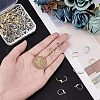 Unicraftale 160Pcs 2 Style 304 Stainless Steel Leverback Earring Findings STAS-UN0036-44-2