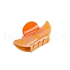 Fan with Fringe Cellulose Acetate(Resin) Claw Hair Clips PW-WG7066F-01-2