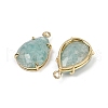 Natural Amazonite Faceted Pendants G-K347-05G-06-2