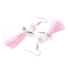 Angel 304 Stainless Steel Dangle Earrings EJEW-MZ00410-05-3