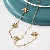 304 Stainless Steel Star Pendant Y Necklaces for Women NJEW-Q026-01G-2