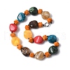 Bohemian Resin Beaded Neckalces NJEW-C072-03-2