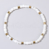 Bohemian Style Natural Shell Column Beads Stretch Bracelets for Women WU0042-1-1