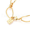 Brass Chain Bracelets BJEW-N032-01G-3