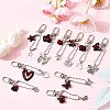 10Pcs Tibetan Style Alloy Pendant Decorations HJEW-JM03454-1