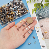 SOFPLATE 480Pcs 4 Colors Brass Snap on Bails KK-SP0002-23-3