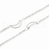 Tarnish Resistant 304 Stainless Steel Cable Chains CHS-F015-18P-1