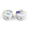 Handmade Printed Porcelain Beads PORC-Q176-16mm-2-3