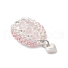 Glass Seed Beaded Hot Air Balloon Pendants PALLOY-MZ00662-02-3